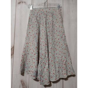 Evan-Picone   Skirt Ladies 6 White Black Midi Vintage 80s‎